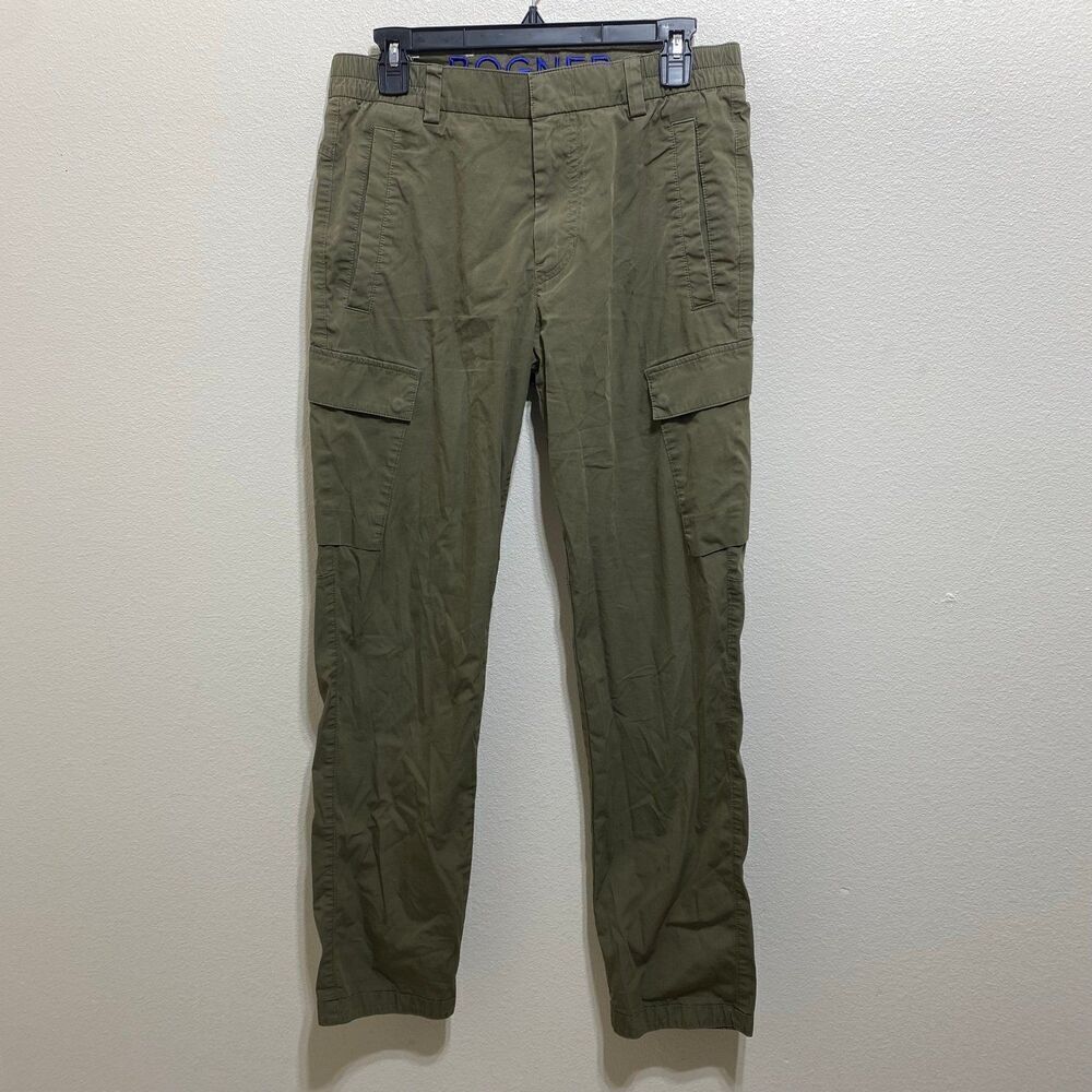 Mens BOGNER Cargo Pocket Beige Cotton Blend Trousers Pants size US 32-XS-EU 46